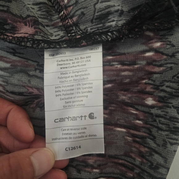 Carhartt Women's Force Cross-Flex Modern Fit Chevron Aztec Scrub Top XS - Picture 8 of 10